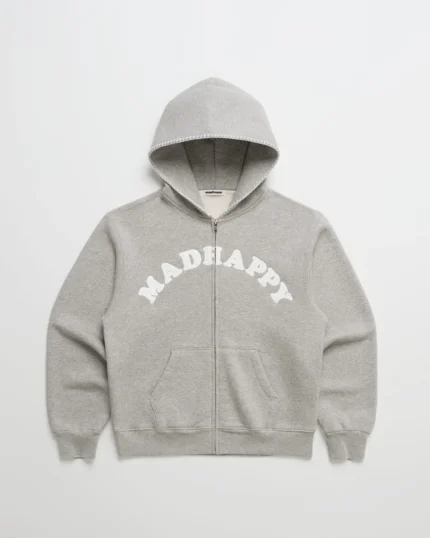 Madhappy Eyelet Cooper Fleece Zip Up Hoodie