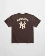 Dark Coffee Madhappy Yankees Washed Heavyweight Tee