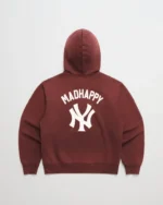 Garnet Madhappy Yankees Washed Fleece Hoodie