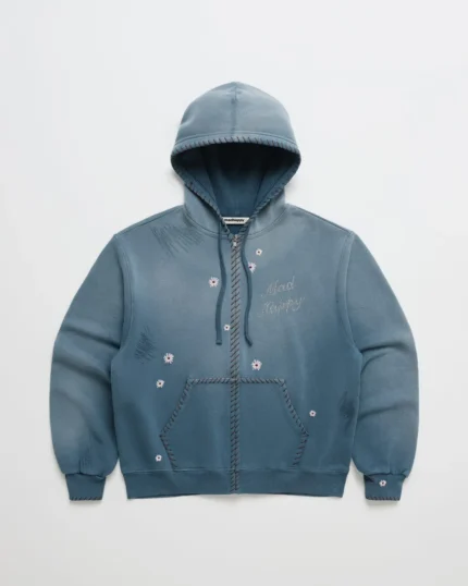 Madhappy Crystal Flower Zip Up Hoodie