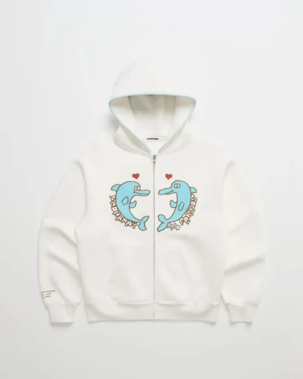 Madhappy & Friends Dolphin Fleece Zip Up Hoodie