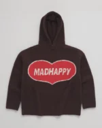 Madhappy Heart Boucle Hoodie Turtledove