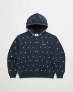 Madhappy Yankees All Over Embroidered Zip Up Hoodie.