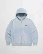 Light Grey Heather Madhappy Lightweight Zip Up Hoodie
