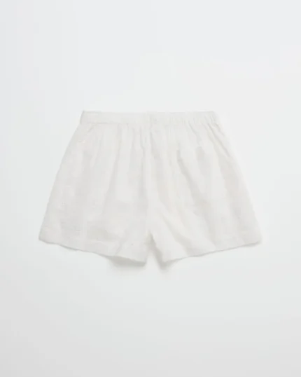 White Eyelet Madhappy Eyelet Boxer Short