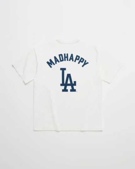 White Madhappy Dodgers LA Heavyweight Tee