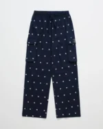 Navy Madhappy Yankees Flannel Boxer Pant