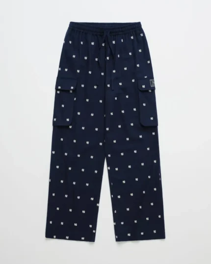 Navy Madhappy Yankees Flannel Boxer Pant