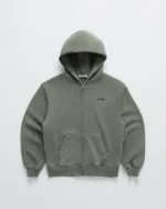 Madhappy Classics Fleece Zip Up Hoodie Moss