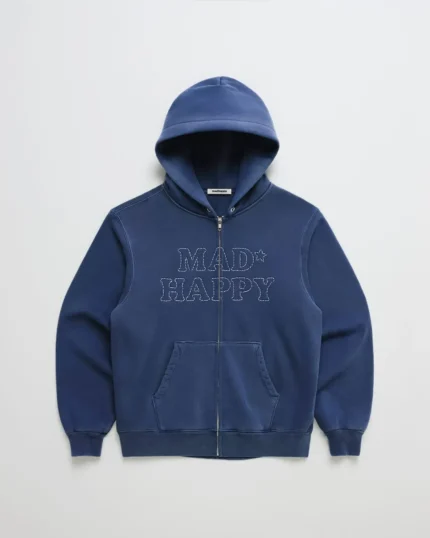Madhappy Cooper Star Thermal Fleece Zip Up Hoodie
